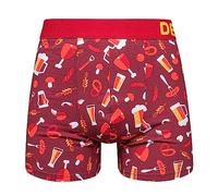 Dedoles Calzoncillos Hombre y Chico Ropa Interior Algodón Boxer Muchos diseños Divertidos Dinosaurios Hockey Patos, Color: Naranja, diseño: Cerveza y Barbacoa (bóxers Ajustados), tamaño: S