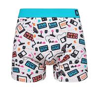 Dedoles Calzoncillos Hombre y Chico Ropa Interior Algodón Boxer Muchos diseños Divertidos Dinosaurios Hockey Patos, Color: Azul, diseño: Jugador (bóxers Ajustados), tamaño: XL