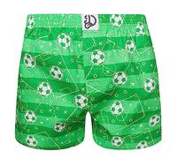 Dedoles Calzoncillos Hombre y Chico Ropa Interior Algodón Boxer Muchos diseños Divertidos Dinosaurios Hockey Patos, Color: Verde, diseño: Campo de Futbol (bóxers), tamaño: XL