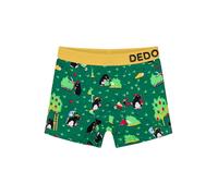 Dedoles Calzoncillos Hombre y Chico Ropa Interior Algodón Boxer Muchos diseños Divertidos Dinosaurios Hockey Patos, Color: Verde, diseño: Topo (niño), tamaño: 6-8 años
