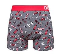 Dedoles Calzoncillos Hombre y Chico Ropa Interior Algodón Boxer Muchos diseños Divertidos Dinosaurios Hockey Patos, Color: Rojo, diseño: Carreras de fórmula (bóxers Ajustados), tamaño: M