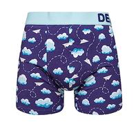 Dedoles Calzoncillos Hombre y Chico Ropa Interior Algodón Boxer Muchos diseños Divertidos Dinosaurios Hockey Patos, Color: Azul, diseño: Nubes y Aviones de Papel (bóxers Ajustados), tamaño: 2XL