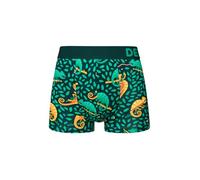 Dedoles Calzoncillos Hombre y Chico Ropa Interior Algodón Boxer Muchos diseños Divertidos Dinosaurios Globos Regalo, Color: Verde, diseño: Camaleón a la Caza (Bóxeres Ajustados Cortos), tamaño: L