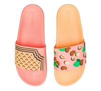 Dedoles Chanclas & Pantuflas Unisex Hombre Mujer y Niños Sandalias diseños divertidos Libros Pizza Flores Fiesta Café Regalo, Color: Galleta de avellana, Tamaño: 38 EU