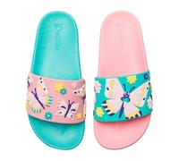 Dedoles Chanclas & Pantuflas Unisex Hombre Mujer y Niños Sandalias diseños divertidos Libros Pizza Flores Fiesta Café Regalo, Color: Mariposas dulces, Tamaño: 35 EU