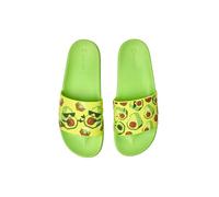 Dedoles Chanclas & Pantuflas Unisex Hombre Mujer y Niños Sandalias diseños divertidos Libros Pizza Flores Fiesta Café Regalo, color: Verde, diseño: Aguacate pixelado, tamaño: 37