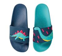 Dedoles Chanclas Unisex Hombre Mujer y Niños Sandalias diseños divertidos Libros Pizza Flores Fiesta Café Regalo, Color: Era de los dinosaurios, 31 EU