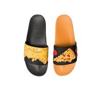 Dedoles Chanclas Unisex Hombre Mujer y Niños Sandalias diseños divertidos Libros Pizza Flores Fiesta Café Regalo, Color: Pizza de queso, 45 EU