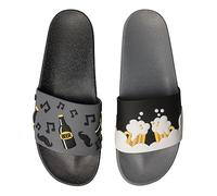 Dedoles Chanclas Unisex Hombre Mujer y Niños Sandalias diseños divertidos Libros Pizza Flores Fiesta Café Regalo, Color: Fiesta de la cerveza, 43 EU