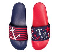 Dedoles Chanclas Unisex Hombre Mujer y Niños Sandalias diseños divertidos Libros Pizza Flores Fiesta Café Regalo, Color: Ambiente marítimo, 46 EU