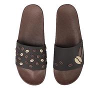 Dedoles Chanclas Unisex Hombre Mujer y Niños Sandalias diseños divertidos Libros Pizza Flores Fiesta Café Regalo, Color: Café solo, 38 EU