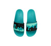 Dedoles Chanclas Unisex Hombre Mujer y Niños Sandalias diseños divertidos Libros Pizza Flores Fiesta Café Regalo, Color: Gotas de agua turquesas, Tamaño: 39EU