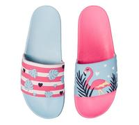 Dedoles Chanclas Unisex Hombre Mujer y Niños Sandalias diseños divertidos Libros Pizza Flores Fiesta Café Regalo, Color: Amor por los flamencos, 42 EU