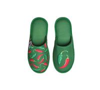 Dedoles Pantuflas Unisex Hombre Mujer y Niños Espuma viscoelástica muchos diseños divertidos Unicornio Gatos Aguacates Planetas Salchicha Regalo, Color: Pimientos picantes, 40-41 EU