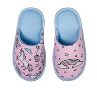 Dedoles Pantuflas Unisex Hombre Mujer y Niños Espuma viscoelástica muchos diseños divertidos Unicornio Gatos Aguacates Planetas Salchicha Regalo, Color: Unicornio arcoíris, 34-35 EU