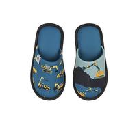 Dedoles Pantuflas Unisex Hombre Mujer y Niños Espuma viscoelástica muchos diseños divertidos Unicornio Gatos Aguacates Planetas Salchicha Regalo, Color: Excavadora, 30-31 EU