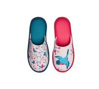 Dedoles Pantuflas Unisex Hombre Mujer y Niños Espuma viscoelástica muchos diseños divertidos Unicornio Gatos Aguacates Planetas Salchicha Regalo, Color: Pájaros y serbales, 40-41 EU
