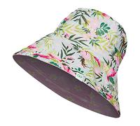 Dedoles Sombrero de Pescador Unisex Hombre Mujer Reversible Bucket Hat Algodón Muchos diseños Divertidos Regalo Dos diseños en uno, Color Flamenco Tropical