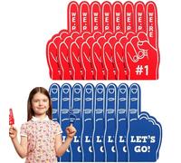 Dedos de Espuma de Béisbol, 16 Dedos de Espuma de Tamaño Universal, We're Number 1Words Girl para Animar a Equipos Deportivos