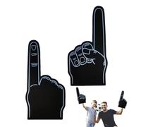 Dedos de espuma para animadoras de 45,72 cm con un solo dedo, multiusos, fáciles de usar, guantes modernos como el número de nosotros, modernos, 1 mano, deportes, eventos, juegos, colegio