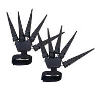 Dedos extendidos - Horror esqueleto hueso garra mano dedos flexibles - Accesorios de disfraz, accesorio de disfraz para mujeres hombres Halloween, a, Negro