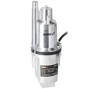 DEDRA Bomba de diafragma para agua limpia, bomba de diafragma sumergible Garden 300W, altura de descarga 68 m, cable de alimentación 10 m, carcasa de aluminio, flujo de agua rápido a alta presión