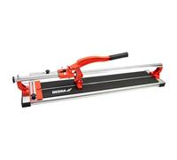DEDRA Cortador de baldosas, máquina manual de corte de baldosas, longitud de corte de 1000 mm, con rodamientos de bolas, riel de guía de perfil "X", peso 10,25 kg, chasis de aluminio