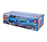 DEDRA - Lijadora de jirafa inalámbrica sin escobillas 500 W, diámetro 225 mm, cabeza giratoria 360°, aspiración integrada + bolsa - Variador de 6 velocidades, palo telescópico 1,65 m