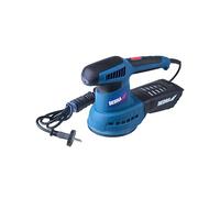 DEDRA - Lijadora orbital aleatoria (430 W, 125 mm, 6000 a 13000 rpm, cable de 3 m, variador de velocidad, para lijado de madera, metal y plástico