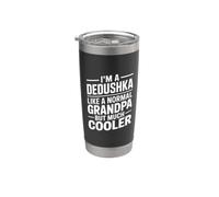 Dedushka Como Un Abuelo Solo Más Fresco Abuelo Ruso Vaso térmico de acero inoxidable de doble pared