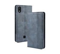Dedux Flip Funda con LG k20 2019, Tapa de Billetera de Cuero Retro Cierre Magnético Folio Soporte Ranuras para Tarjetas, Azul