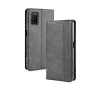 Dedux Flip Funda con OPPO A92/A52/A72, Tapa de Billetera de Cuero Retro Cierre Magnético Folio Soporte Ranuras para Tarjetas, Negro