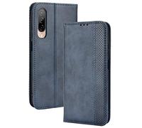 Dedux Flip Funda para HTC Desire 22 Pro, Tapa de Billetera de Cuero Retro Cierre Magnético Folio Soporte Ranuras para Tarjetas. Azul