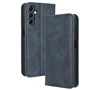 Dedux Flip Funda para Samsung Galaxy M34 5G, Tapa de Billetera de Cuero Retro Cierre Magnético Folio Soporte Ranuras para Tarjetas. Azul