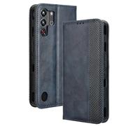 Dedux Flip Funda para ZTE Nubia RedMagic 10 Pro/10 Pro+/10S Pro, Tapa de Billetera de Cuero Retro Cierre Magnético Folio Soporte Ranuras para Tarjetas. Azul