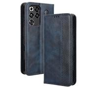 Dedux Flip Funda para ZTE Nubia RedMagic 11 Pro, Tapa de Billetera de Cuero Retro Cierre Magnético Folio Soporte Ranuras para Tarjetas. Azul