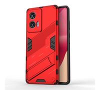 Dedux Funda para Motorola Edge 50 Fusion, Carcasa Funda Armadura Militar TPU de Silicona Dura para Pc con Soporte. Rojo