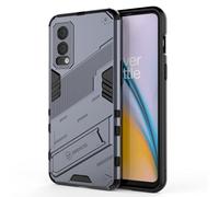 Dedux Funda para OnePlus Nord 2 5G, Carcasa Funda Armadura Militar TPU de Silicona Dura para Pc con Soporte. Gris