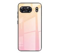 Dedux Funda para OnePlus Nord 4 5G, Carcasa Degradado de Color Vidrio Templado Anti-rasguños Funda, TPU de Silicona Suave Case Cover (Dolado/Rosa)