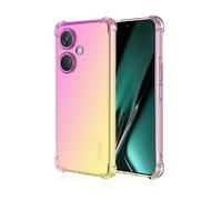 Dedux Funda para OnePlus Nord CE3 5G, [Refuerzo de Cuatro Esquinas] Carcasa Gradiente Transparente TPU Suave Funda Case (Rosa/Dolado)