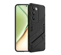 Dedux Funda para Vivo V40 SE 5G, Carcasa Funda Armadura Militar TPU de Silicona Dura para Pc con Soporte. Negro