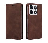 Dedux Funda para Xiaomi 14T Pro 5G, Cuero Premium Flip Folio Carcasa Case con Tarjetero Fundas Tapa Libro Magnético con Bloqueo RFID Proteccionpara. Marron Oscuro