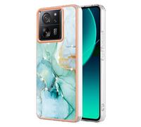 Dedux Funda para Xiaomi Mi 13T Pro 5G (Xiaomi Mi 13T 5G), Carcasa Mármol Protector Elegante Brillante Trasera TPU Suave Fundas para Xiaomi Mi 13T Pro 5G (Xiaomi Mi 13T 5G) (Verde)