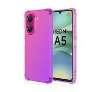 Dedux Funda para Xiaomi Redmi A5 4G, [Refuerzo de Cuatro Esquinas] Carcasa Gradiente Transparente TPU Suave Funda Case (Rosa/Violeta)