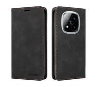 Dedux Funda para Xiaomi Redmi Note 14 Pro Plus 5G / Redmi Note 14 Pro+, Cuero Premium Flip Folio Carcasa Case con Tarjetero Fundas Tapa Libro Magnético con Bloqueo RFID Proteccionpara. Negro