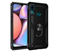 Dedux Funda Samsung Galaxy A10s [Tough Armor Series] Robusta Anti-Arañazos Panel Trasero PC + TPU a Prueba de choques + Soporte Plegable. Negro