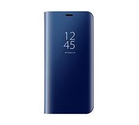 Dedux Funda Xiaomi Mi 13T 5G - Modelo Inteligente Fecha/Hora Ver Espejo Brillante tirón del Caso Duro con para el Xiaomi Mi 13T 5G, Azul