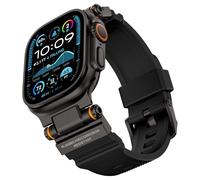 Dee Plus Correa deportiva para Apple Watch Ultra 2/Ultra/Series 10/9/8/7/SE/6/5/4-49 mm, 45 mm, 44 mm, 42 mm, correa de silicona suave con conector de metal, duradera y cómoda pulsera para hombre