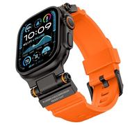 Dee Plus Correa deportiva para Apple Watch Ultra 2/Ultra/Series 10/9/8/7/SE/6/5/4-49 mm, 45 mm, 44 mm, 42 mm, correa de silicona suave con conector de metal, duradera y cómoda pulsera para hombre