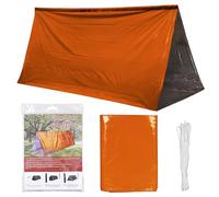 Deecam Tienda de Emergencia, Refugio Térmico de Rescate con Manta Térmica, Tienda Plegable de Supervivencia para Aventuras de Camping y Senderismo al Aire Libre